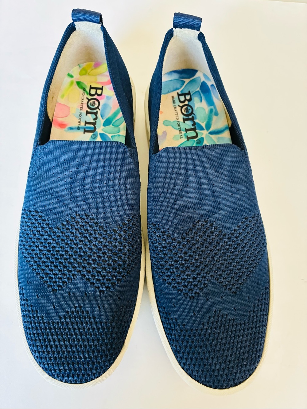 Born Navy Knit Slip-On Sneakers - Picture 2 of 10